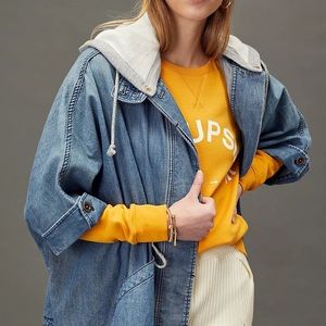 Anthropologie Pilcro Denim Kimono Jacket M/L